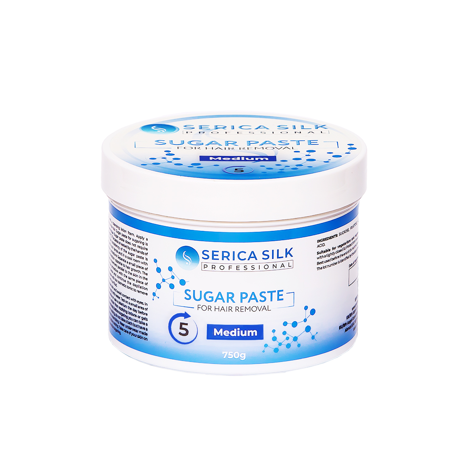 Professional Medium sugar paste for shugaring 750g Serica Silk