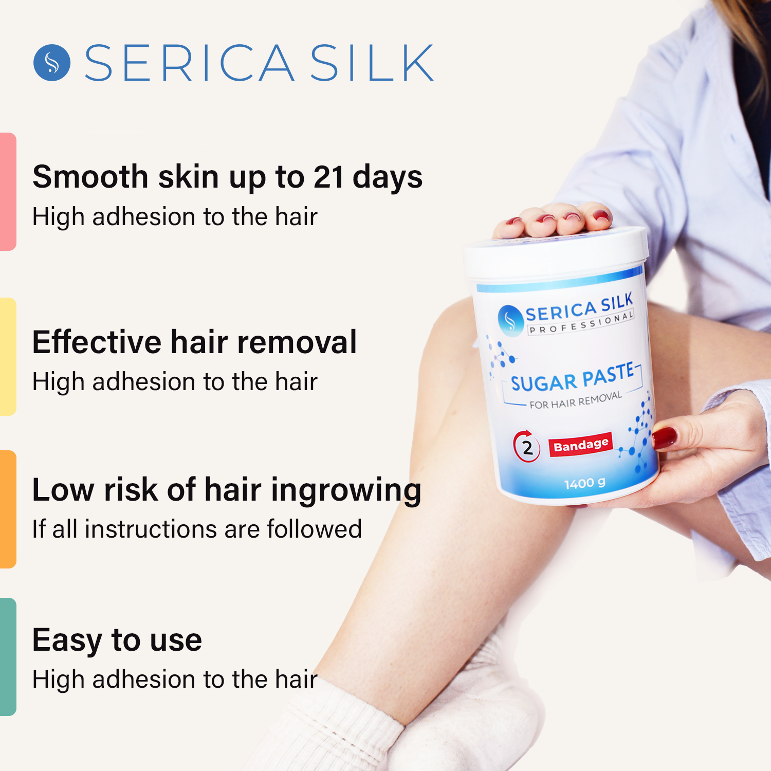 Serica Silk Professional Sugar Paste Bandage 1400g - Image 3