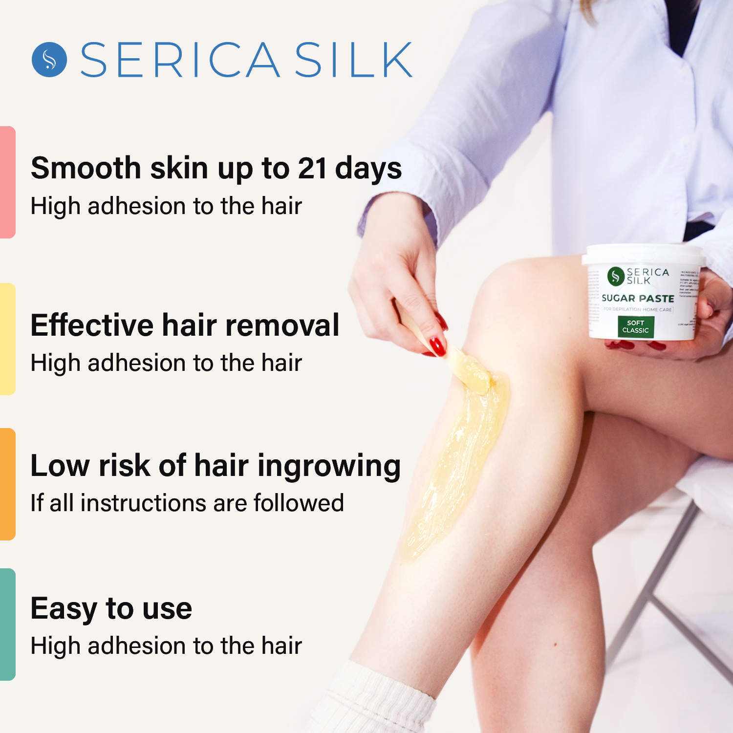 Serica Silk Home Care Sugar Paste Soft 500g - Image 3