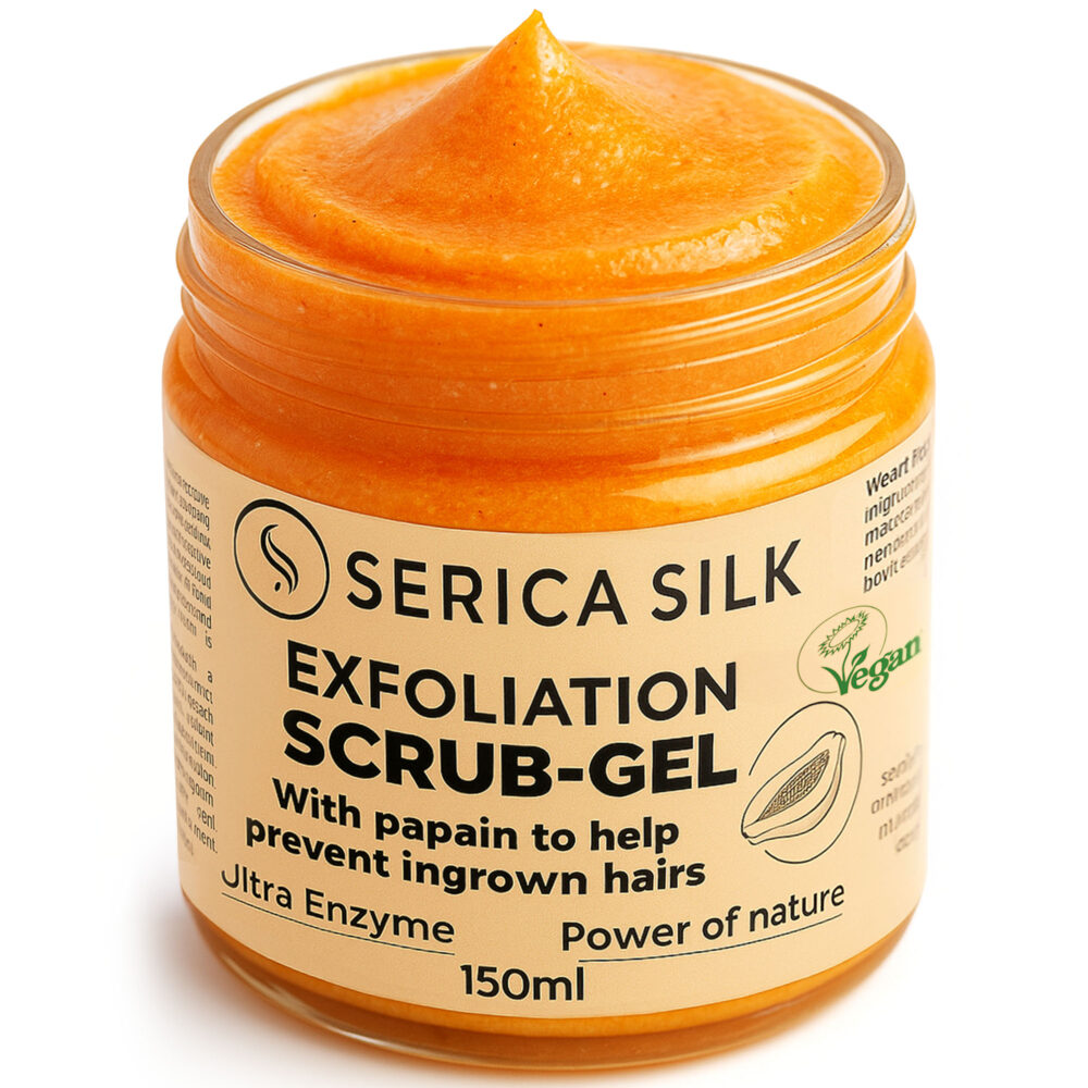 Serica SILK Scrub Gel for ingrown hair with Papain 150g.