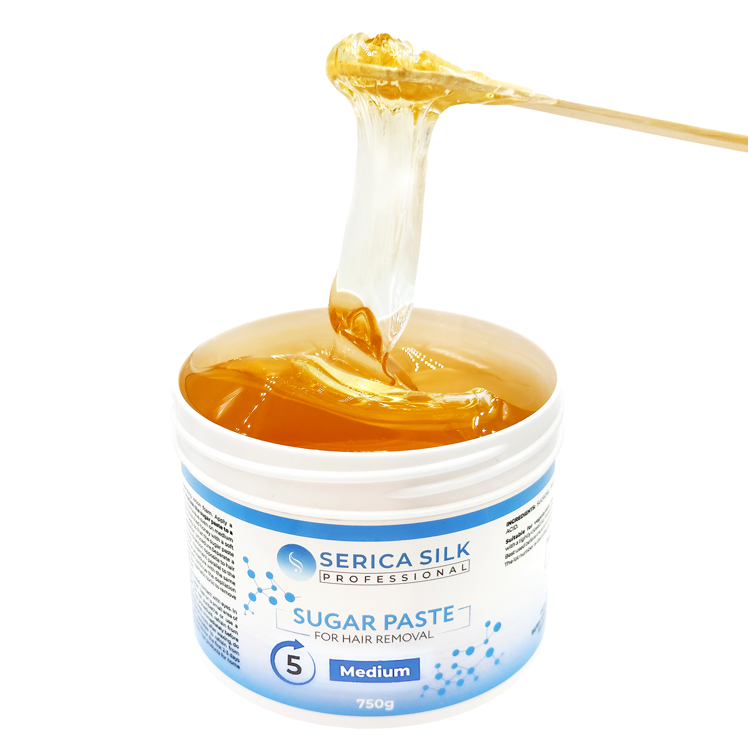 Professional Medium sugar paste for sugaring (waxing) 750g Serica Silk - Image 2