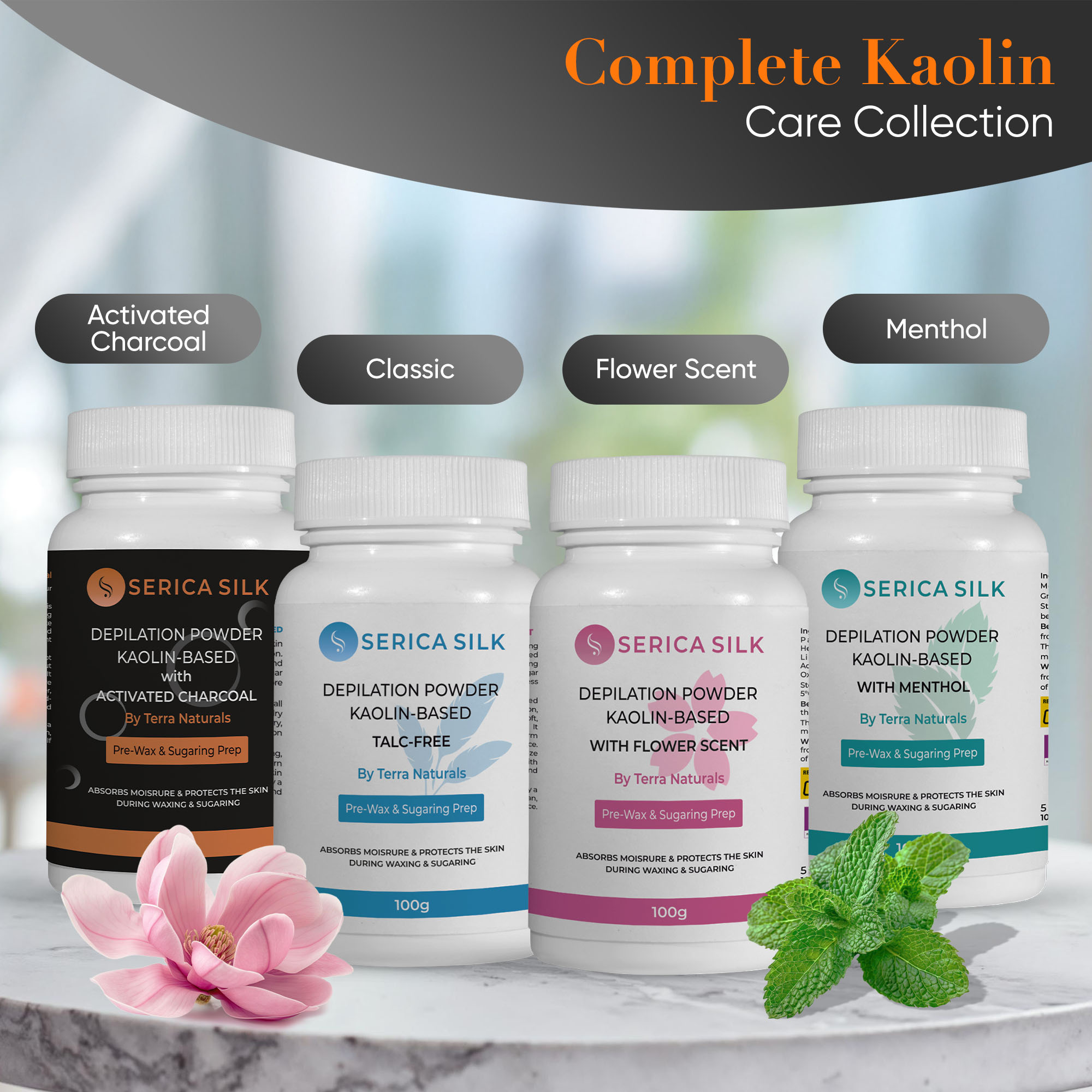 Serica Silk Kaolin Charcoal Powder 100g - Image 8