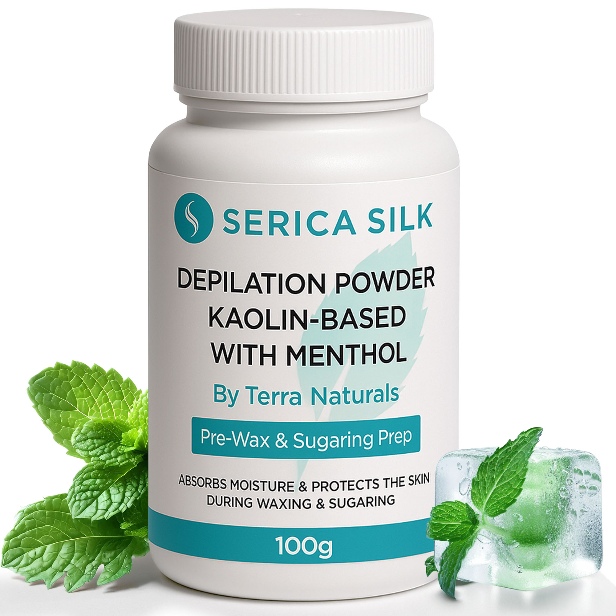 Serica SILK Professional Microtalc WITH MENTHOL 100g - Image 2